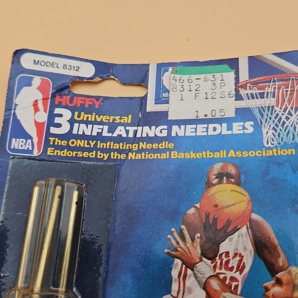 Vintage Huffy Inflating Needles New Deadstock‎ Set Of 3 8312 Jordan Bird NBA